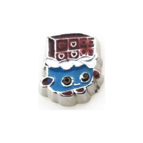 Hot Selling 30pcs Chocolate Floating Charms Living Glass Memory Floating Pendant Necklace Lockets Charms DIY Jewelry