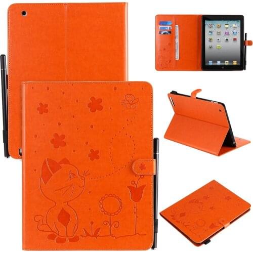 Magnetic Tablet Protective Shell For IPad 2 3 4 Case 9.7 Inch Smart Cover Auto Sleep Wake Up Stand Cases PU Leather Funda+Pen