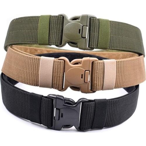 Mens Tactical Belt Military Nylon Belts Outdoor Multifunctional Training Waistband High Quality Waist Strap