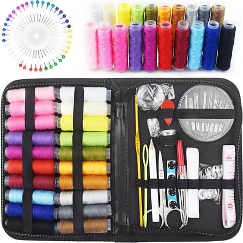 113pcs Sewing Kit Spools of Thread DIY Hand Quilting Stitching Embroidery Thread Sewing Accessories Sewing Kits