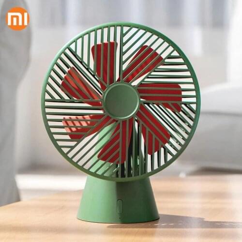 New Xiaomi Youpin SOTHING Silent Rainforest Mini Fan Rechargeable Handheld Windshield Fan 90 Degree Fan for Home Office Outdoor