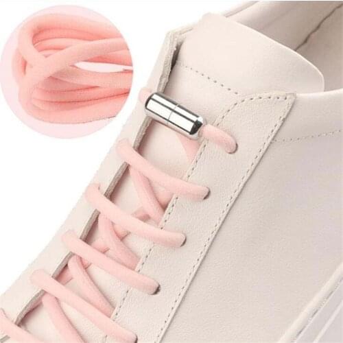 Semicircle Shoelaces Sneakers No Tie Shoelace Quick Elastic Locking Shoe laces Kids Adult Women Men Shoes lace Strings