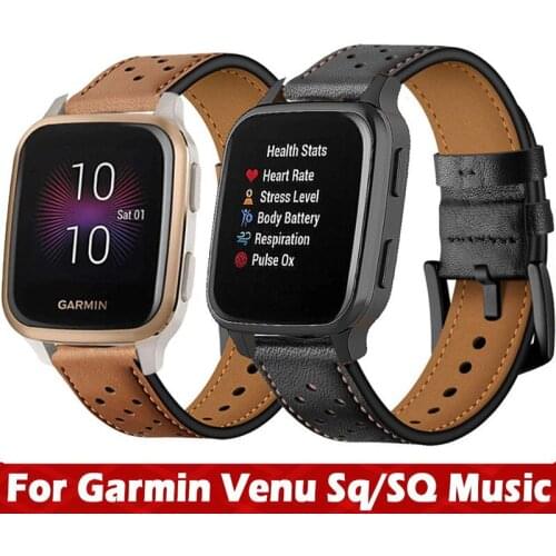 Watch Band For Garmin Venu Sq Strap Leather Watch Bands Strap For Garmin Venu Sq band garmin venu SQ Music Replacement Bracelet
