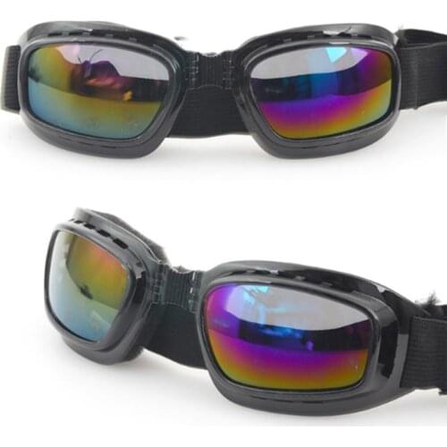 Folding Goggles Outdoor Cycling Ski Glasses Windproof Motorcycle Riding Glasses Splashproof Black Frame Motorcycle Accessories