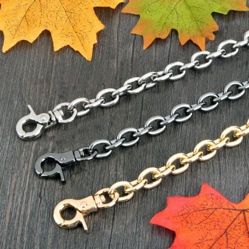 DIY 9mm Gold, Silver, Gun Black O Shape Bag Chain Replacement Shoulder Crossbody Bag Straps for Handbags Belts Handles