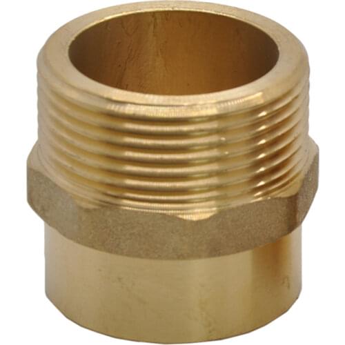 3/8" 1/2" 3/4" 1" -4" BSP Male To Solder Cup Connector Brass End Feed Solder Plumbing Fitting For Air Condition