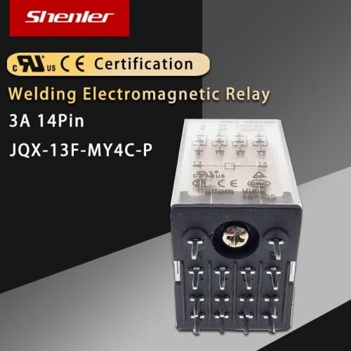 SOKE miniature relay JQX-76F-MY4C-P 3A 24VDC 220VAC 12VDC Coil DPDT 14 Pin PCB Welding Electromagnetic Relay HH54PA MY4NJA