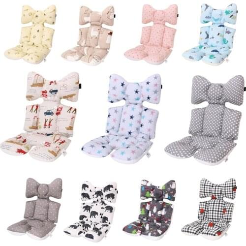 Universal Double-Sided Baby Stroller Seat Cushion Colorful Soft Thicken Mattresses Carriages Seat Pad Stroller Mat Accessories