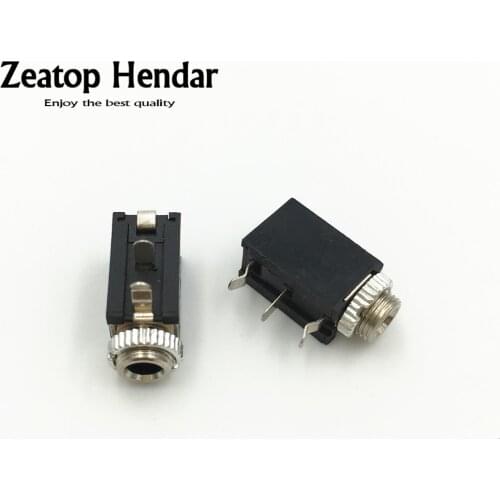 10Pcs 3.5mm Mono Jack Socket Chassis with Nut PCB Panel Mount Chassis Adapter 2 Pin Connector