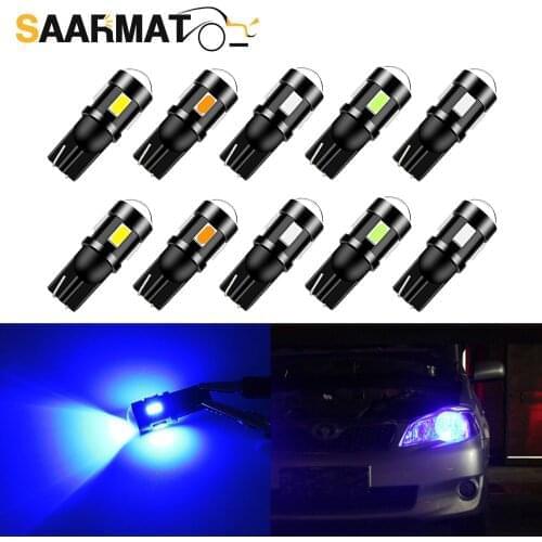 10pcs plug and play T10 LED Bulb Car Interior Lights reading light For TOYOTA Verso Highlander 4Runner Tacoma MR2 Tundra Supra