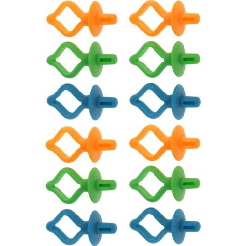 12 Piece Assorted Bobbin Clips Clamps for DIY Apparel Sewing & Fabric Sewing Machine Accessories