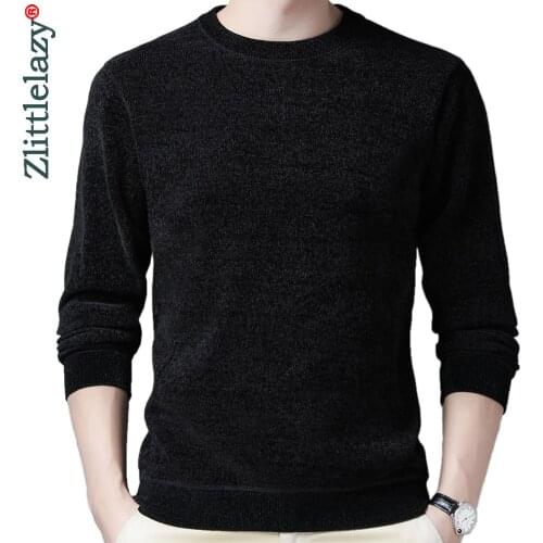 2020 new casual knitted thick sweater men pullover solid clothing fashion clothes knit winter warm mens sweaters pullovers 1506