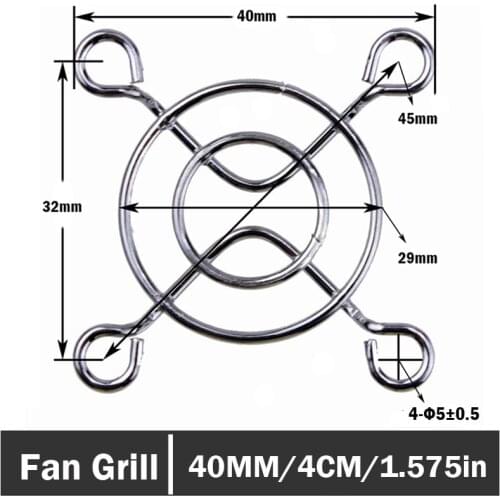50 Pieces Computer Case Cooling Fan Finger Guard Metal Grill Protector 40mm