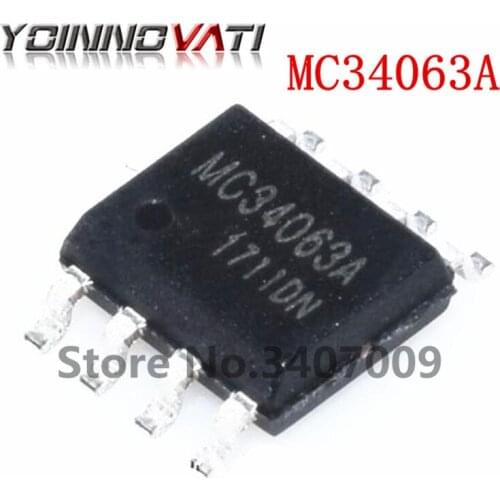 50PCS/lot MC34063A SOP8 MC34063 MC34063ADR MC34063ADR2G 1.5-A Boost/Buck Inverting Swtch Reg