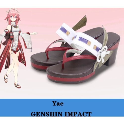 Anime Game Genshin Impact Cosplay Yae Shoes, New Characters In The Project. 100% Restore Game Details