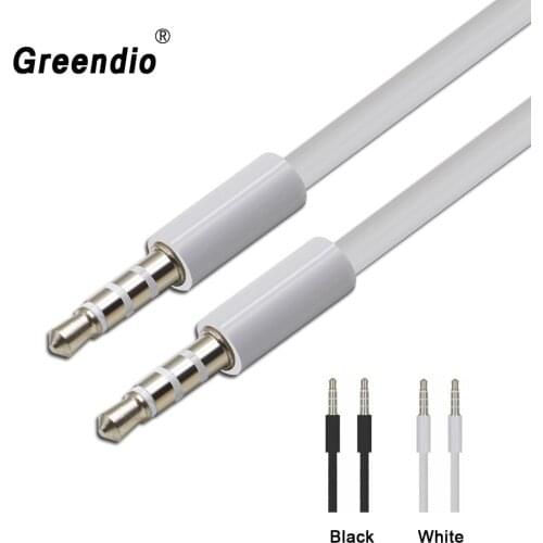 Greendio 3.5mm Jack Audio Cable Gold Plated 3.5 mm Male to 3.5mm Male Aux Cable for Car Xiaomi Headphone Speaker Auxiliary Cable