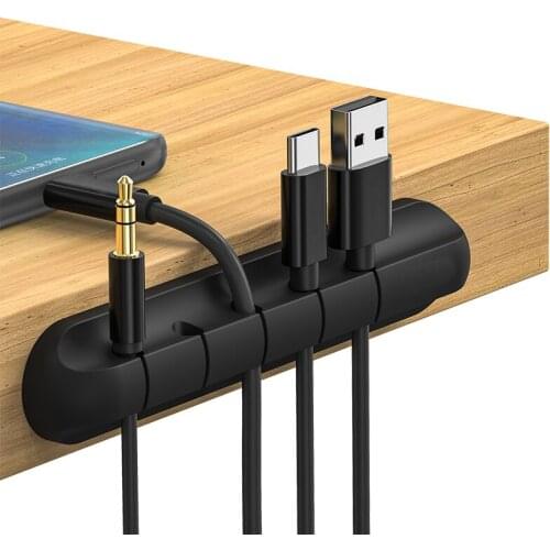 Usb Cable Winder Cable Holder Silicone Cable Manager Desktop Neat Management Clip Mouse Keyboard Headset Headset