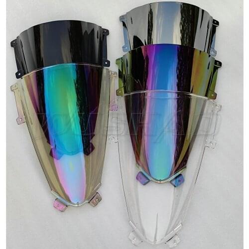 Motorcycle Double Bubble Windshield WindScreen Screen For 2018 2019 2020 2021 Ducati Panigale V2 V4 R S V4R V4S Black Iridium