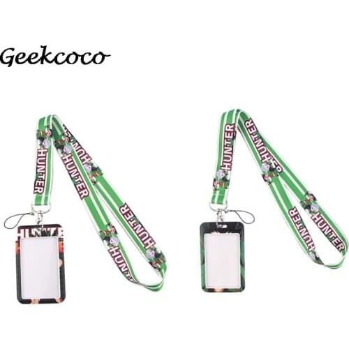 J1872 Anime ID Card Holder Lanyard Name Credit Card Holders Bank Card Neck Strap Card ID Holders Identity Badge