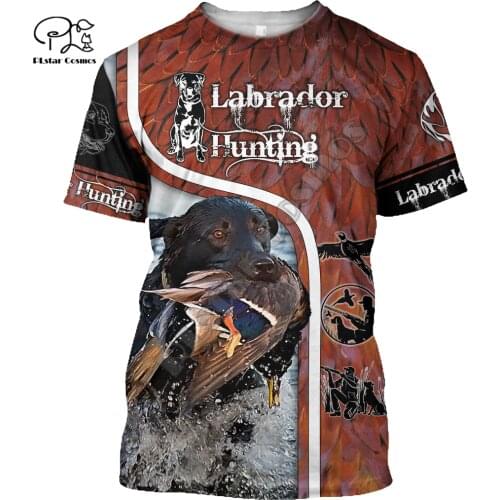 PLstar Cosmos Camo Animal Hunter Dog Pheasant Duck Hunting Tattoo Men/Women NewFashion 3DPrint Summer T-Shirt Short Sleeves A5