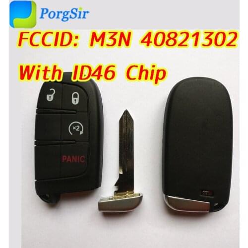 434MHz 4 Button Smart Keyless Go Remote Control Key for Dodge Journey Durango With PCF7953 Hitag2 ID46 Chip FCCID: M3N 40821302