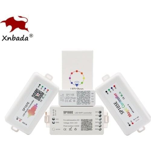 SP105E SP107E SP108E SP110E SP501E WS2811 WS2812B Led Pixels Strip Controller Bluetooth/WIFI/Music Smart Led Controller DC5-24V