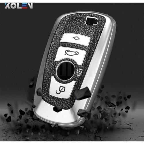 Leather TPU Car Smart Key Cover Case Fob For BMW E39 E46 E60 E90 F20 F30 F25 F15 F16 F01 F02 3 4 5 7 Series X1 X3 X4 X5 M3 M4 M5