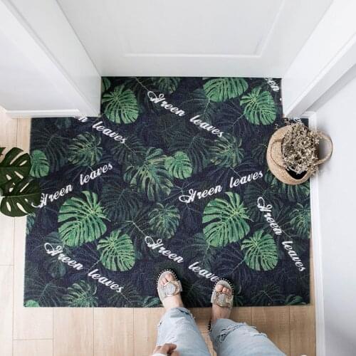 PVC Kitchen Mat Bathroom Mat Entrance Doormat Can Be Cut Custom Home Doormat Carpet Non-slip Dust-proof Indoor Floor Mats Carpet
