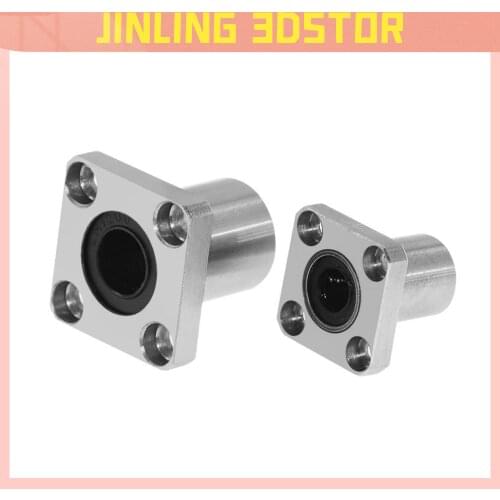 Square Flange Linear Motion Bushing LMK Ball Bearing LMK6UU LMK8UU LMK10UU LMK12UU Bearing Steel For 3d Printer Part CNC