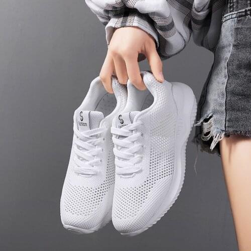 Womens Shoes Lightweight Summer New Womens Sports Shoes Breathable Non-slip Outdoor Sports Shoes Tenis Feminino Basket Femme