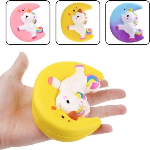 Moon Unicorn Squishies Toys Slow Rising Kawaii Scented Antistress Stuff Animal Squishy Wholesale and Retail 11CM