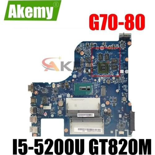 NM-A331 Laptop motherboard for Lenovo G70-80 original mainboard I5-5200U GT820M