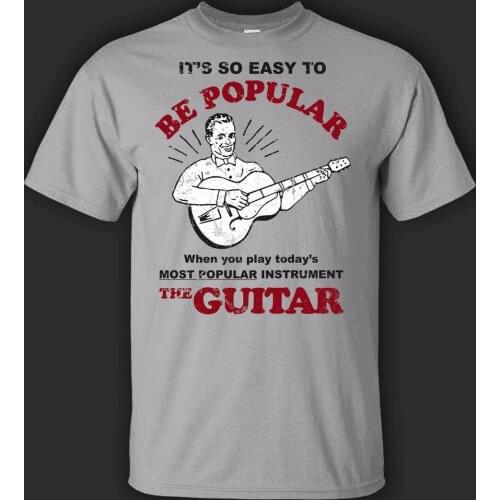 New Summer Style Printed Cotton O Neck Tee Shirt Short Sleeve Popular Guitarist T-Shirt - Direct From Tee Shirts