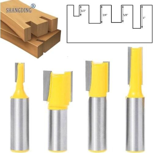 Dual Blades Directly Knife Carving Carpentry Milling Cutter Trimming Machine Cutter Head 1/2 Handle Cutter Head Directly Knife