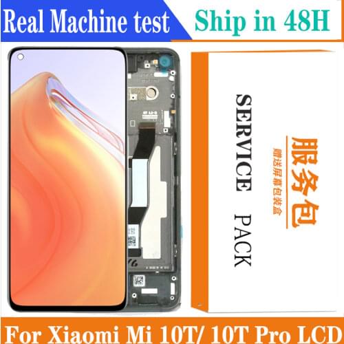 6.67'' Display Replacement With Frame For Xiaomi MI 10T LCD Touch Screen Digitizer Assembly For Xiaomi MI 10T Pro LCD