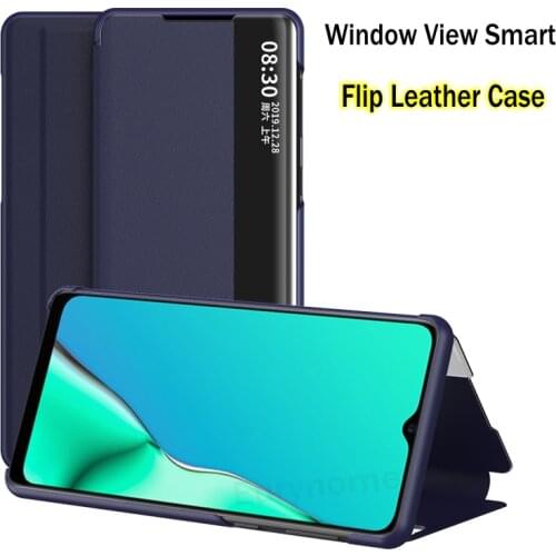 Smart Flip Case For OPPO A9 A5 2020 A11 A11X Reno Ace 2Z 2F Case Wake Leather Cover For OPPO F11 A31 A8 A7 A5S Realme X2 PRO