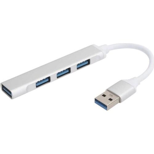 USB3.0 Hub 4 Port Aluminum Alloy Adapter Converter Ultra-High Speed Splitter Accessories power adapter