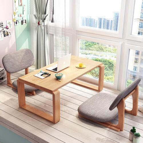 High Quality Strong Japanese Chair Meditation Chair Tatami Floor Chair Seating with Back Support For Living Room Furniture