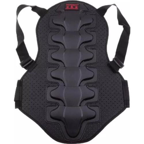 1x Motorcycle Bicycle Back Protector Motorbike Racing Skiing Riding Skating Anti-fall Vest Protective Gears Armor for Men WomenP