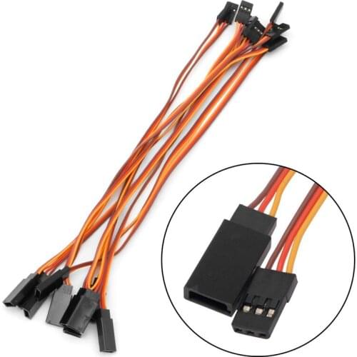 10Pcs 200mm Extension Servo Wire Lead Cable For RC Futaba JR 15cm Male to Female