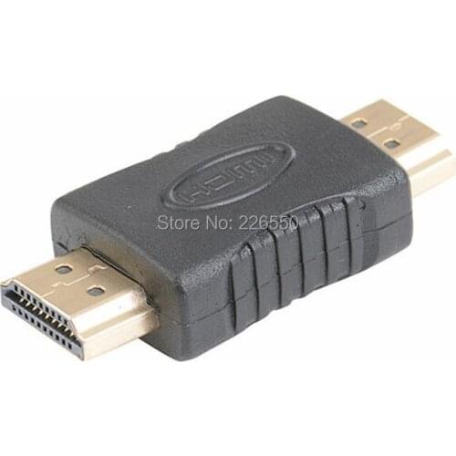 1000pcs/lot HDTV male to male hdmi-compatible Connector Adapter Plug Converter High Quality