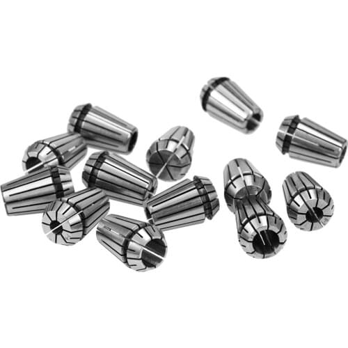 13pcs Spring Collet Set Chuck Collets for CNC Workholding Engraving Milling Lathe Accessories Tool 1mm to 13mm