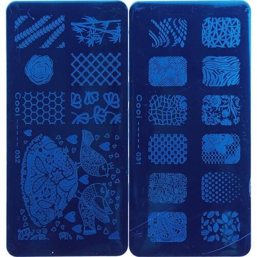 16PCS/Lot Nail Art Tip Accessories Polish Manicure Image Stamp Stamping Template Plate DIY12*6CM(cooi01~cooi36) @FE0479
