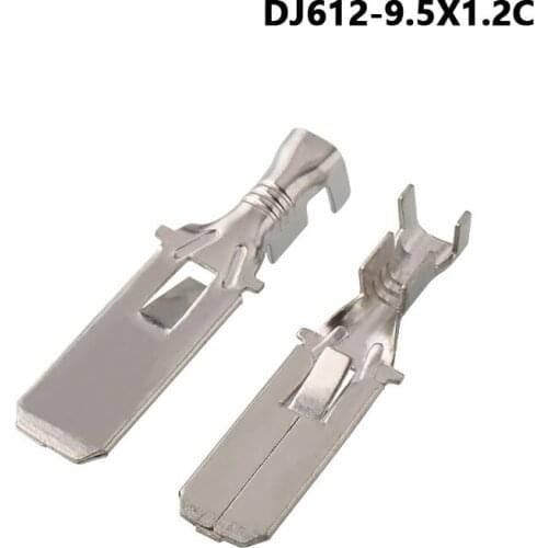 2000Pcs 9.5MM Tinned Automotive Copper Crimping Terminal Male Wire Harness Cable Connector Pins Car Terminals DJ612-9.5×1.2C