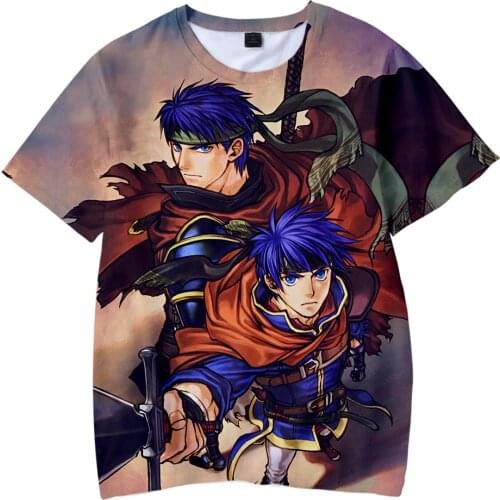 2021 Classic Anime Fire Emblem 3D Kids T-shirt Summer Kawaii Mens T shirt Casual Boys/Girls Tshirt Fashion Short Sleeve Tops
