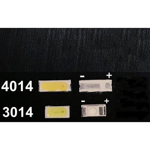 4014 3014 LED Diode lamp beads 3V 6V cold white light LCD TV display LED lamp beads Replace 4020