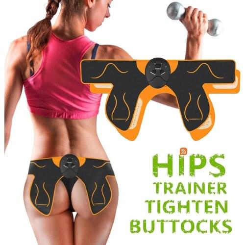 EMS Wireless Remote Hips Trainer USB Electric Muscle Stimulator Fitness Tones Buttocks Butt Slimming Massager
