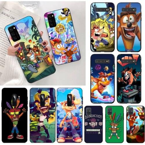Hot Game Crash Bandicoot Phone Case for Samsung S20 plus Ultra S6 S7 edge S8 S9 plus S10 5G lite 2020