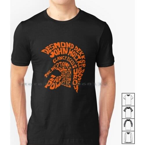 Trojan Records Design T-Shirt T Shirt 100% Cotton Dub Skinhead Reggae Ska Sharp Dancehall Roots Reggae Lee Perry Trojan