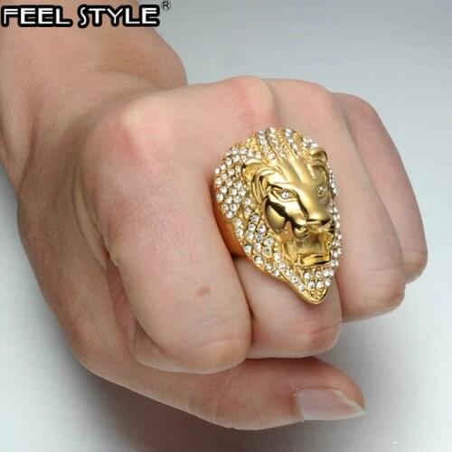 Feel style Gold Rings For Men